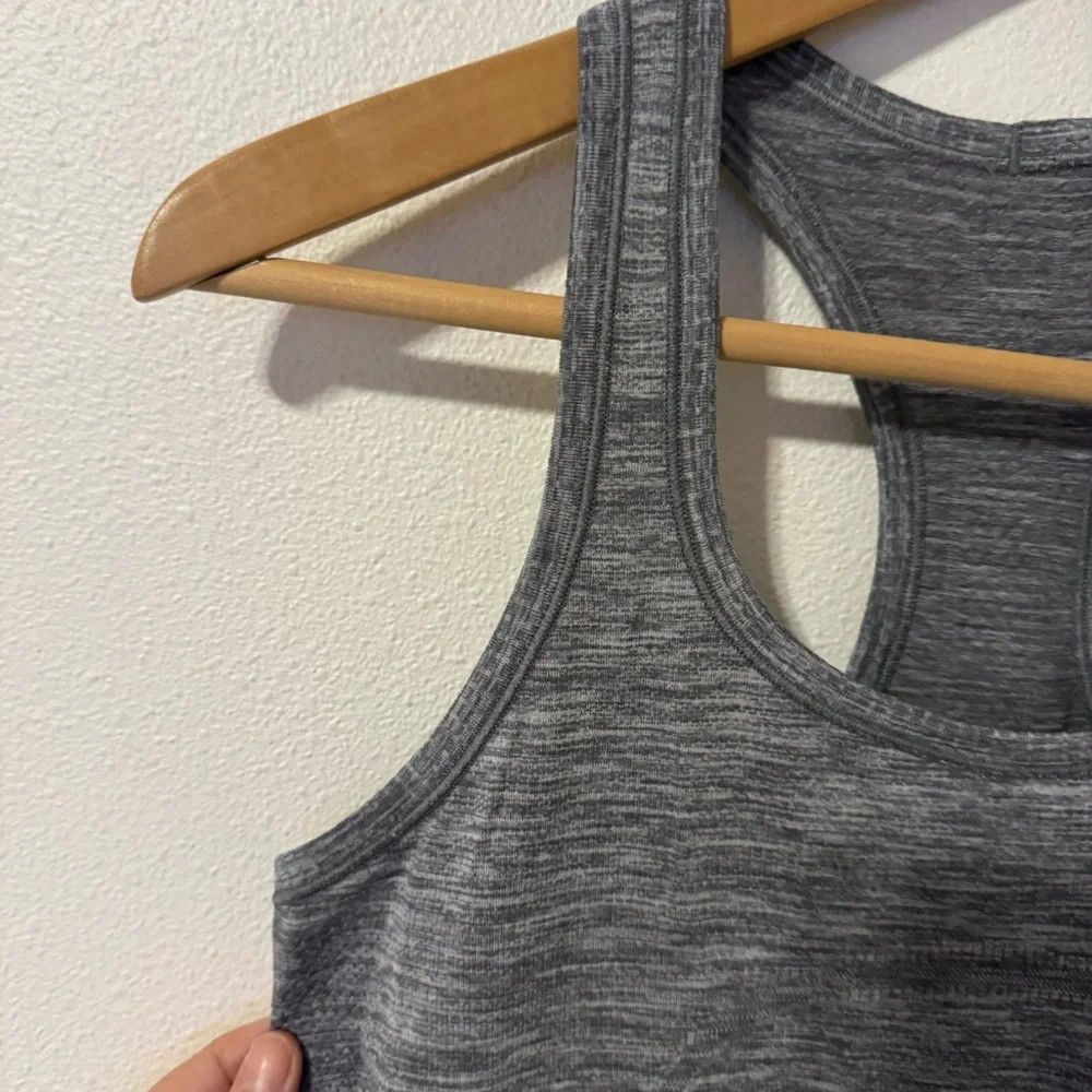 Lululemon Swiftly Tech Racerback Tank Top Spacedye Gray Workout Athleisure-8